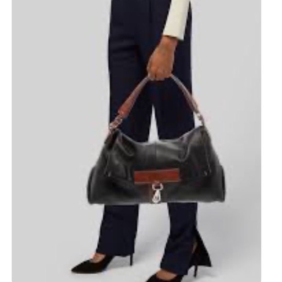 Tumi Leather Black and Brown Women's Hobo Bag - Picture 2 of 14